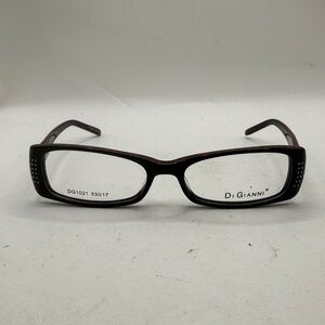NWT Di Gianni Black Burgundy Eyeglasses Glasses 53 17 140